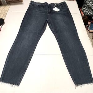 Ms. Cello Womens Size 22 Blue Dark Wash Denim Jeans Skinny High Rise Natalyn NEW